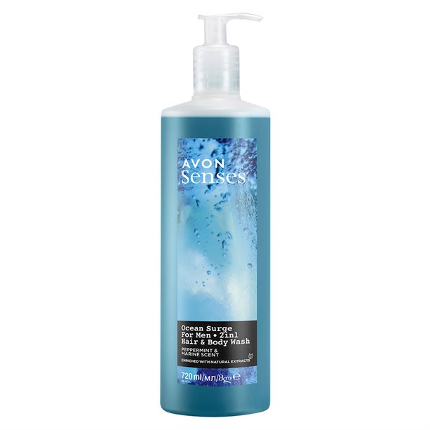 OCEAN SURGE 2-in-1 Shampoo & Duschgel für Herren 720ml