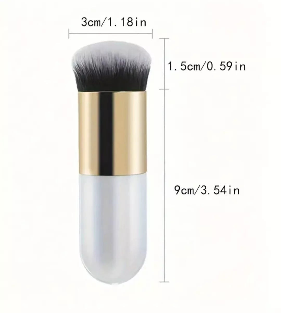 Große Make-up Kosmetische Gesichtspuder Rouge Pinsel Foundation Kabuki Pinsel DE