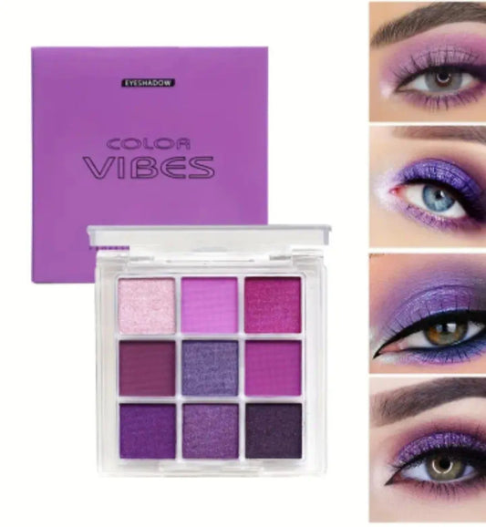 Lila 9 Schatten Lidschatten Palette ~ ""Purple Vibes"