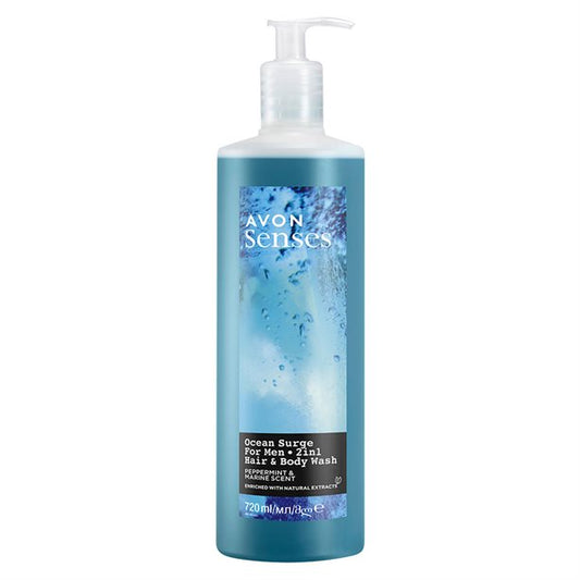OCEAN SURGE 2-in-1 Shampoo & Duschgel für Herren 720ml